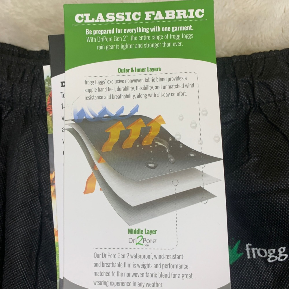 Frogg Toggs Pro Action Rain Pants Men 3XL Waterproof Fishing Hunting Outdoor NWT - Picture 10 of 16